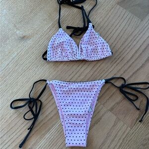 Frankie’s bikinis set pink dot